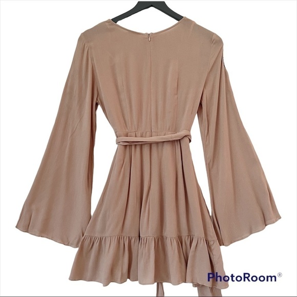 ANGEL BIBA Floral Embellished Fit and Flare Mini Dress Size 8 NWT - Picture 2 of 16